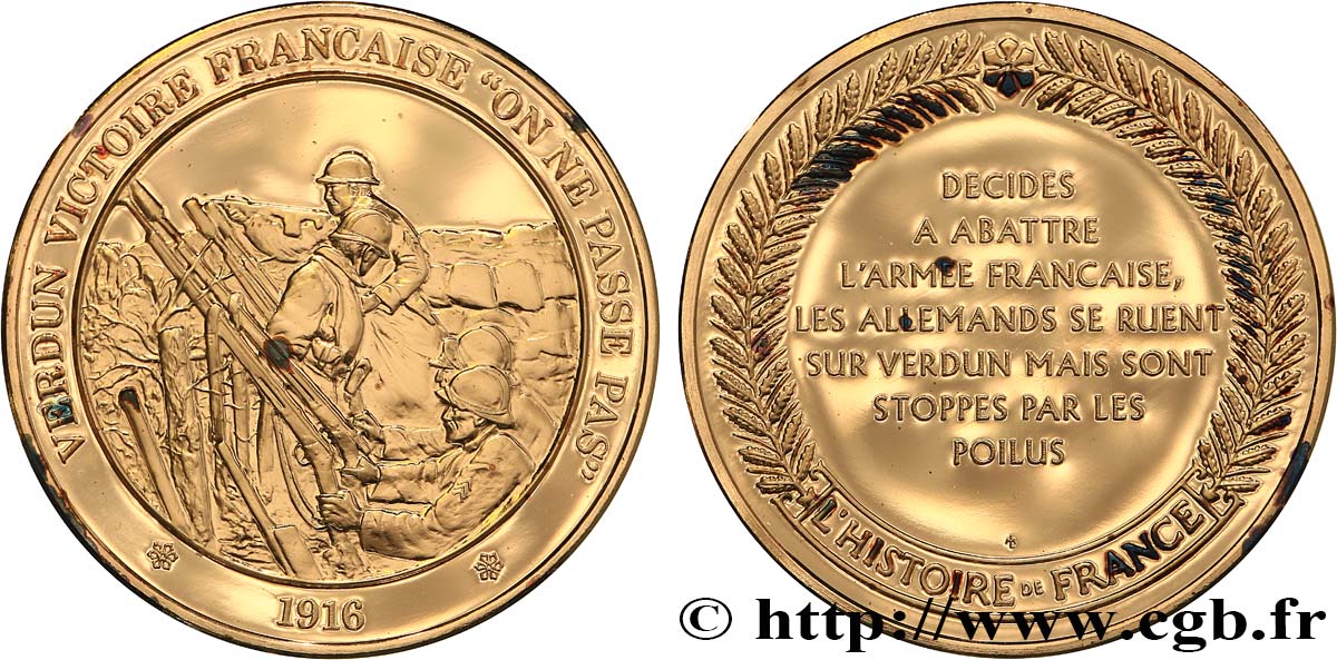 HISTOIRE DE FRANCE Médaille, VERDUN fST