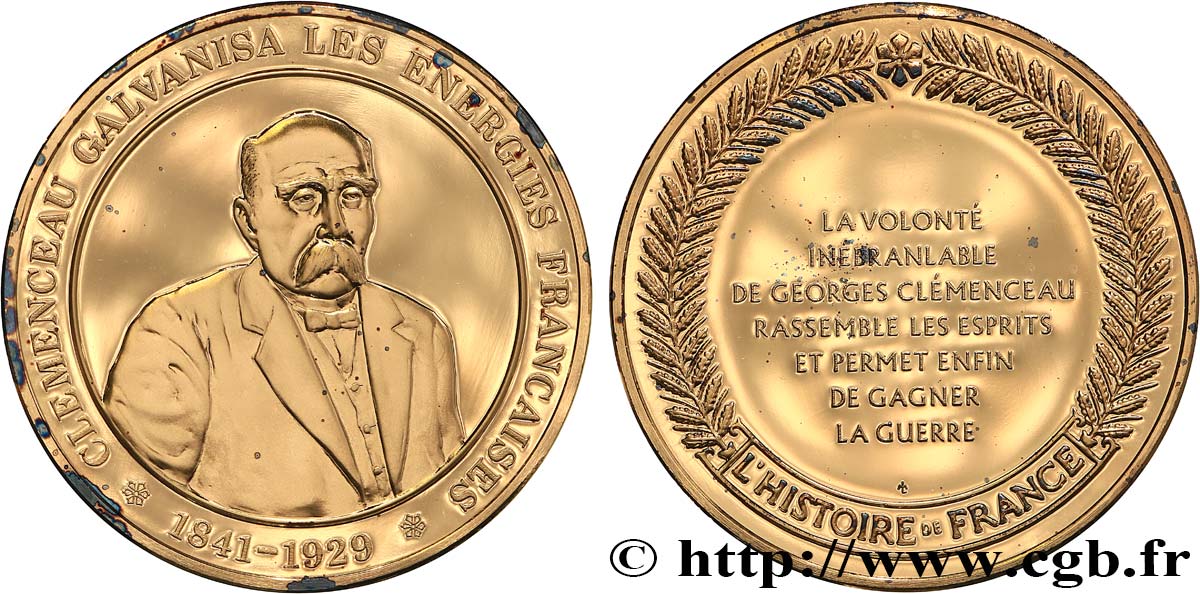 HISTOIRE DE FRANCE Médaille, Clemenceau SPL