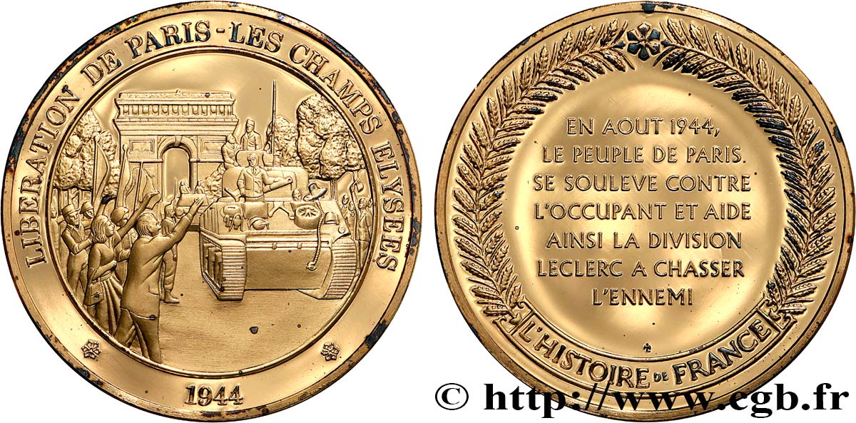 HISTOIRE DE FRANCE Médaille, Libération de Paris MS