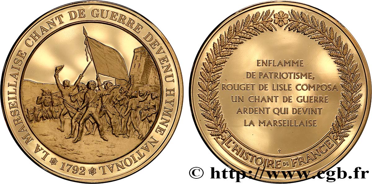 HISTOIRE DE FRANCE Médaille, La Marseillaise SPL