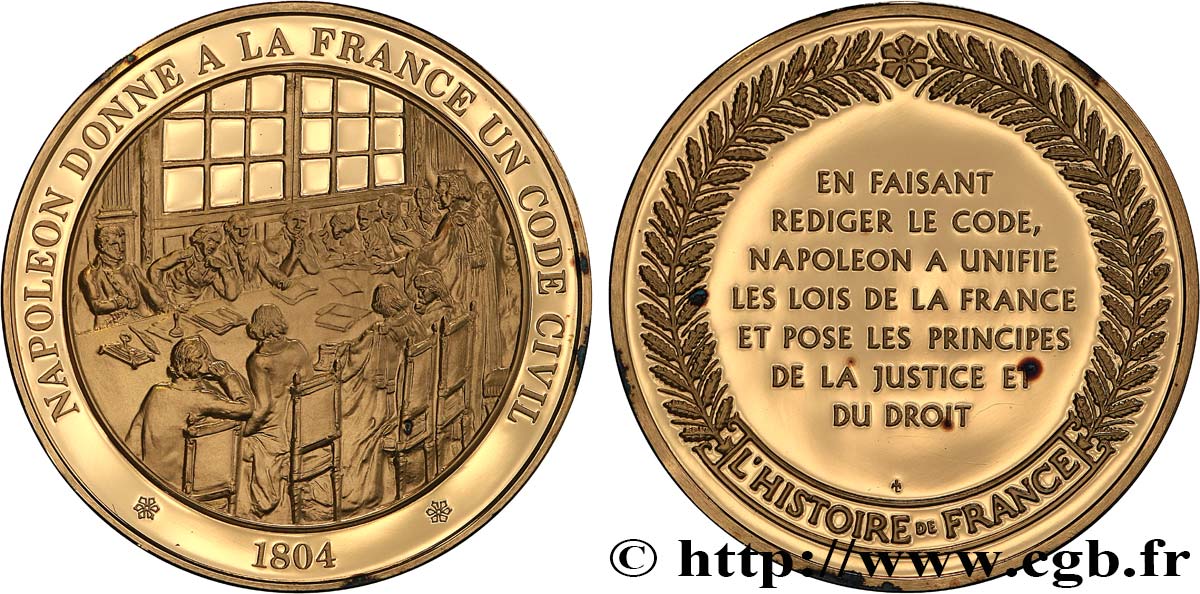 HISTOIRE DE FRANCE Médaille, Code Civil SPL