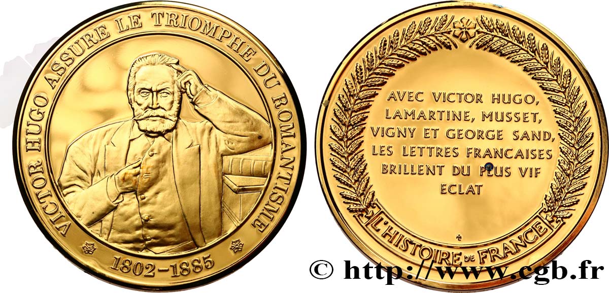 HISTOIRE DE FRANCE Médaille, Victor Hugo fST
