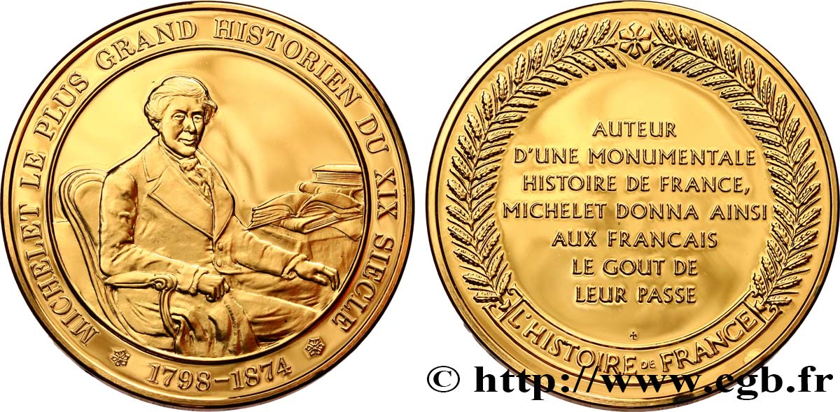 HISTOIRE DE FRANCE Médaille, Michelet SPL