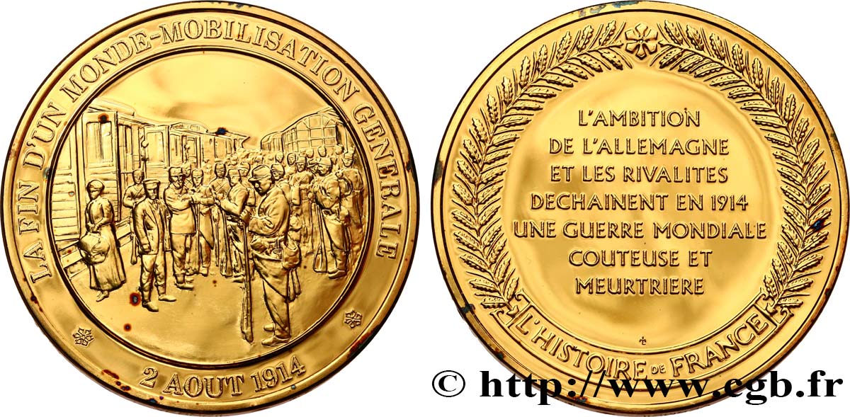 HISTOIRE DE FRANCE Médaille, Mobilisation Générale SPL