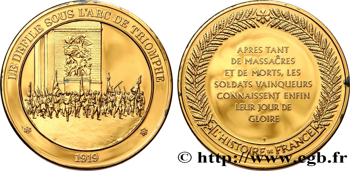 HISTOIRE DE FRANCE Médaille, Arc de Triomphe MS