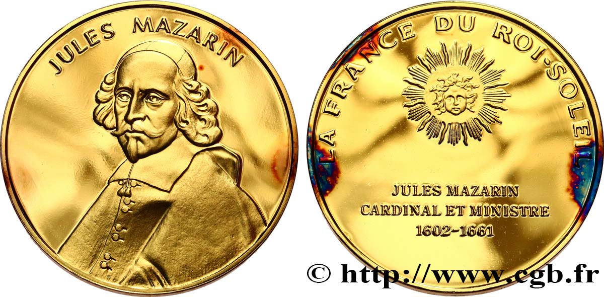 LA FRANCE DU ROI-SOLEIL Médaille, Mazarin fST