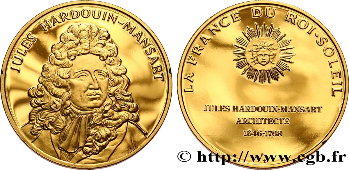 LA FRANCE DU ROI-SOLEIL Médaille, Hardouin-Mansart SC