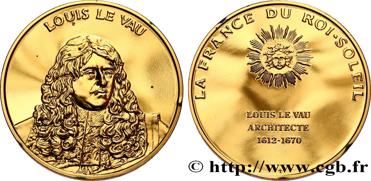 LA FRANCE DU ROI-SOLEIL Médaille, Le Vau MS