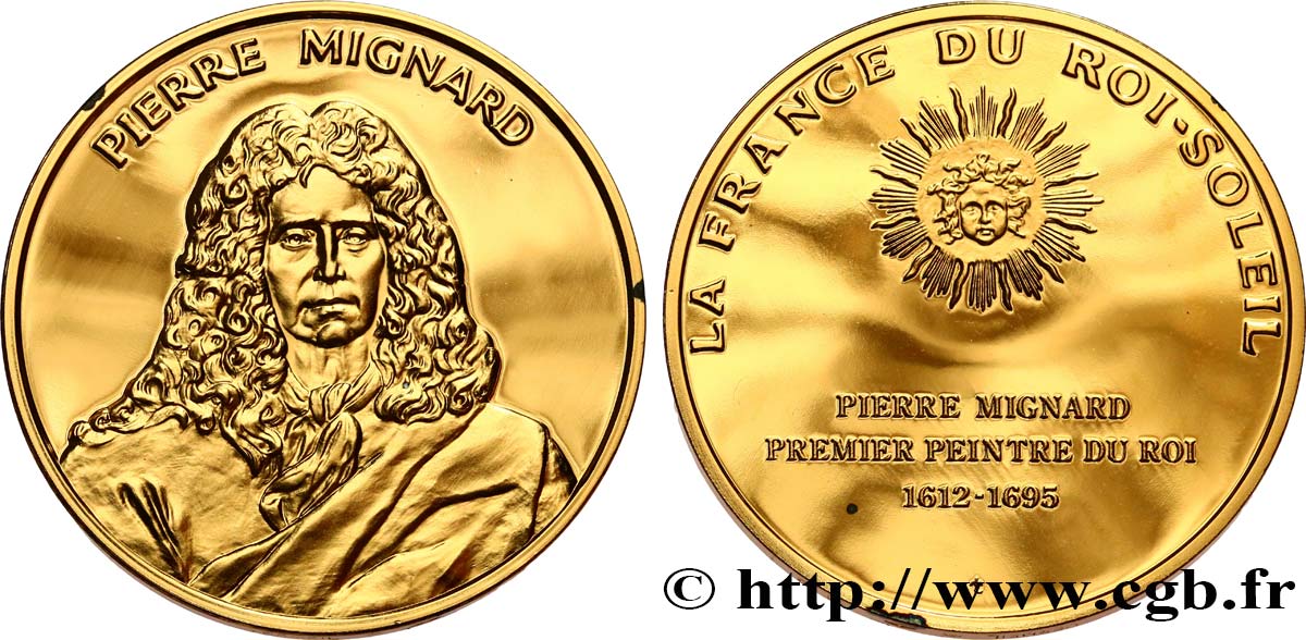 LA FRANCE DU ROI-SOLEIL Médaille, Mignard fST