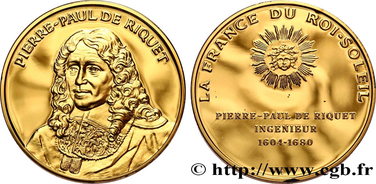 LA FRANCE DU ROI-SOLEIL Médaille, Pierre-Paul De Riquet fST