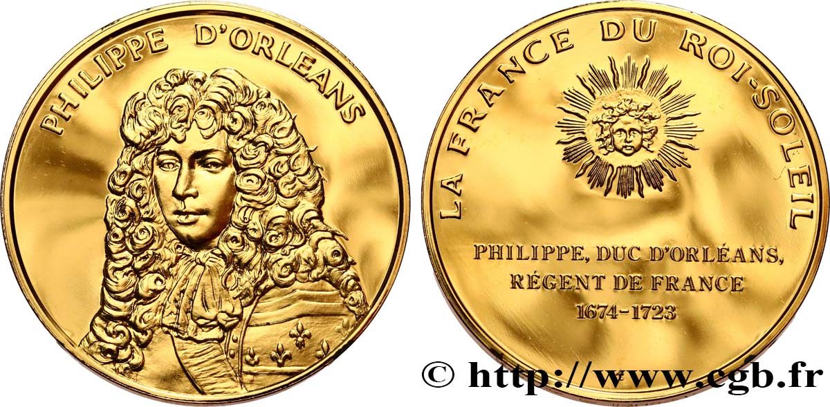 LA FRANCE DU ROI-SOLEIL Médaille, Philippe d’Orléans fST