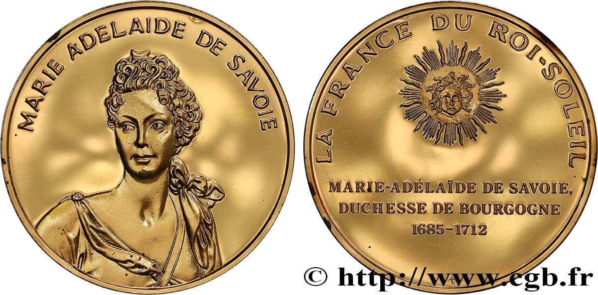 LA FRANCE DU ROI-SOLEIL Médaille, Adélaide de Savoie fST