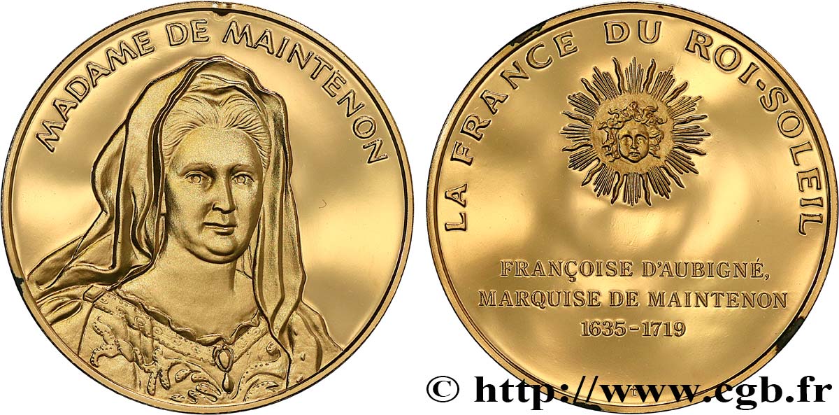 LA FRANCE DU ROI-SOLEIL Médaille, Maintenon fST