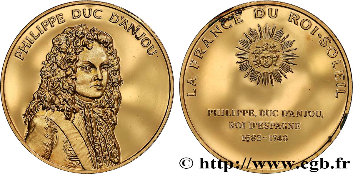 LA FRANCE DU ROI-SOLEIL Médaille, Duc D’anjou SPL