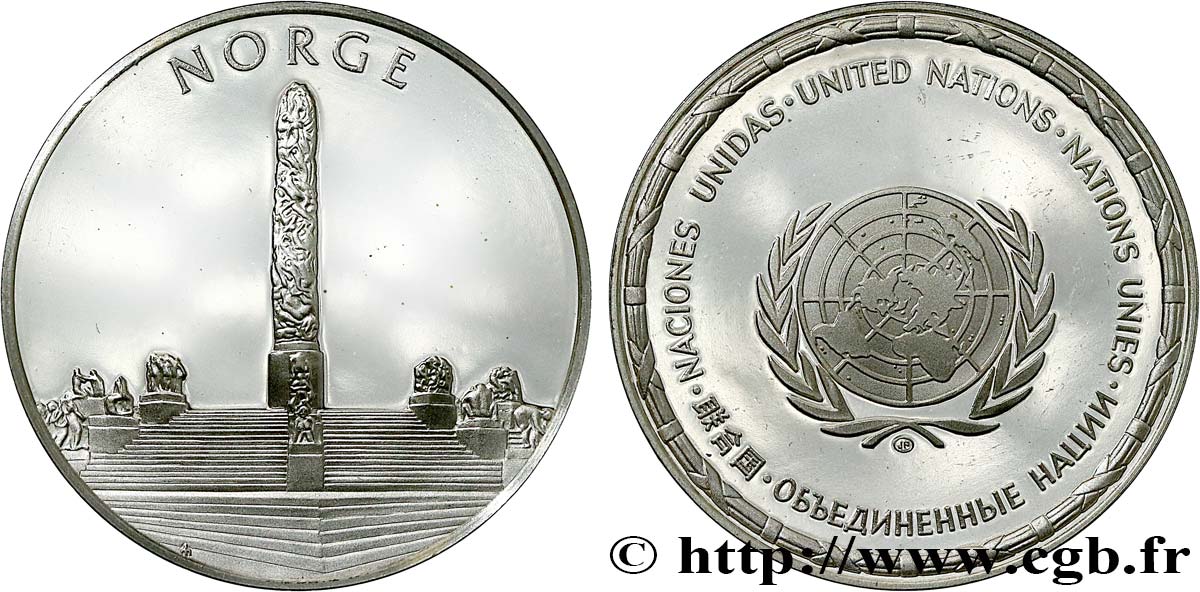 LES MÉDAILLES DES NATIONS DU MONDE Médaille, Norvège SPL