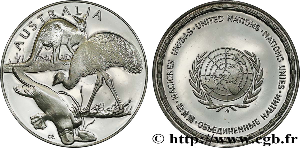 LES MÉDAILLES DES NATIONS DU MONDE Médaille, Australie SPL