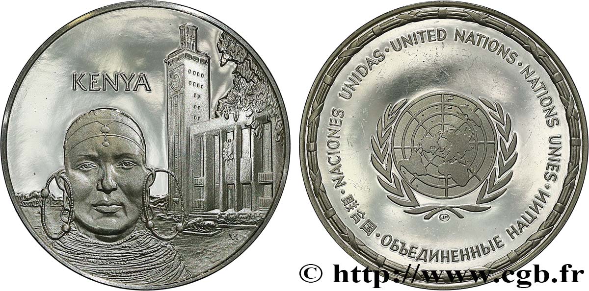 LES MÉDAILLES DES NATIONS DU MONDE Médaille, Kenya MS