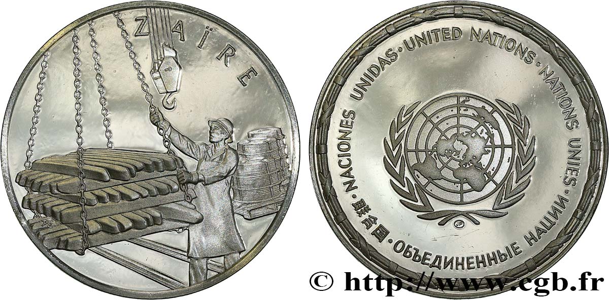 LES MÉDAILLES DES NATIONS DU MONDE Médaille, Zaïre MS