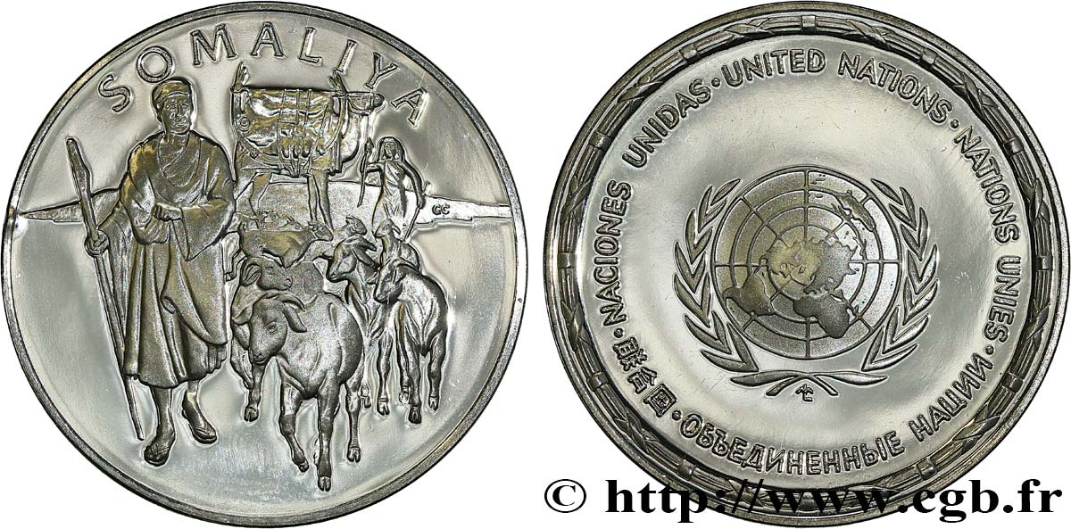 LES MÉDAILLES DES NATIONS DU MONDE Médaille, Somalie fST
