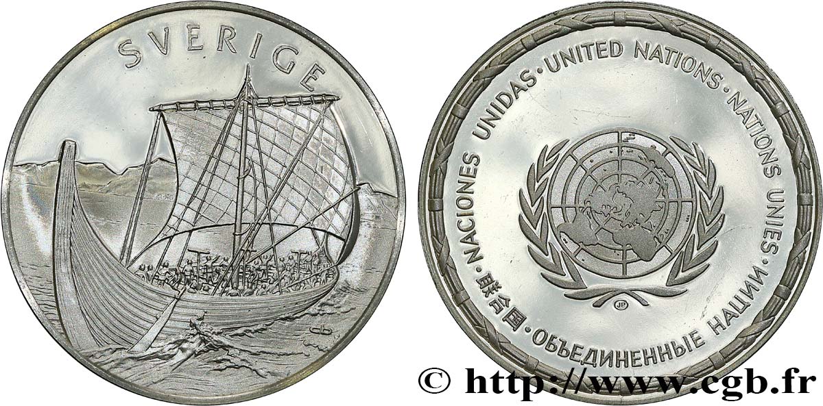 LES MÉDAILLES DES NATIONS DU MONDE Médaille, Suède MS