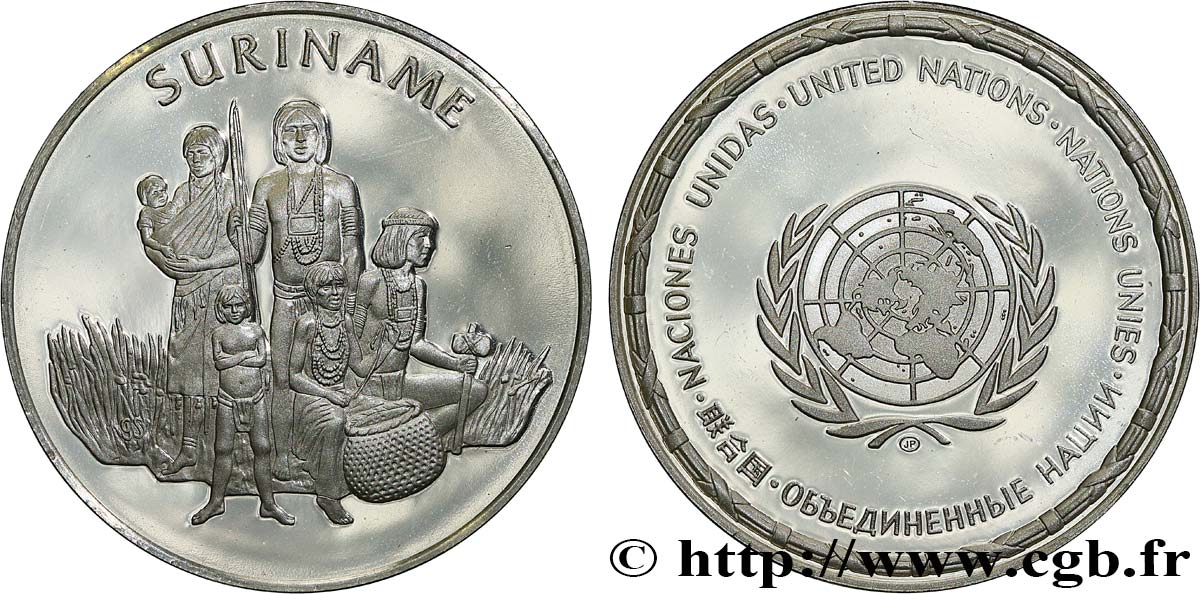 LES MÉDAILLES DES NATIONS DU MONDE Médaille, Surinam fST