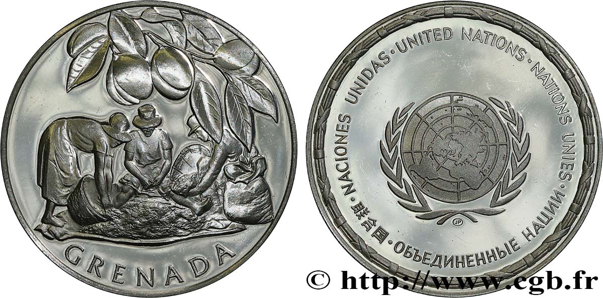 LES MÉDAILLES DES NATIONS DU MONDE Médaille, Grenade MS