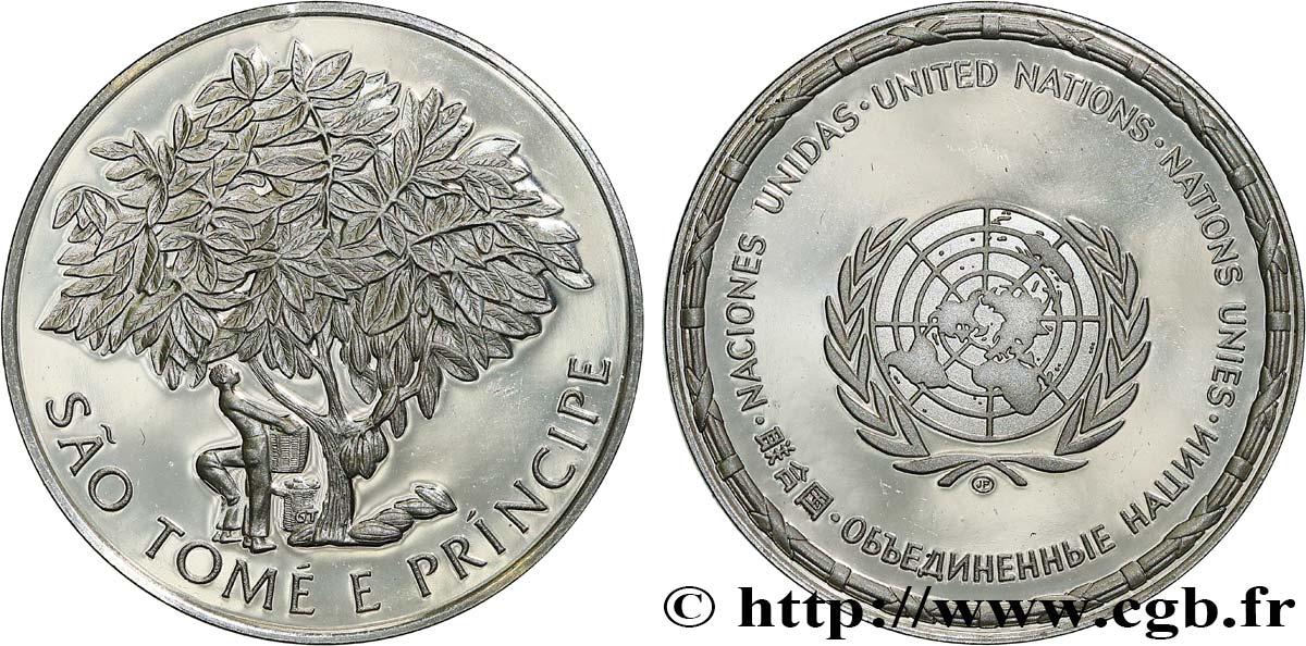 LES MÉDAILLES DES NATIONS DU MONDE Médaille, Sao Tome et Principe fST