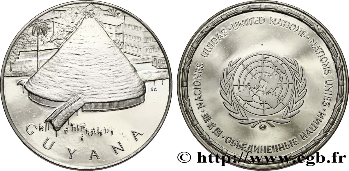 LES MÉDAILLES DES NATIONS DU MONDE Médaille, Guyane SPL