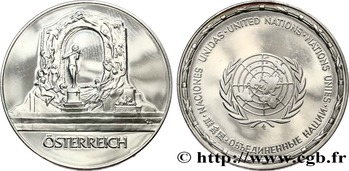 LES MÉDAILLES DES NATIONS DU MONDE Médaille, Autriche SPL