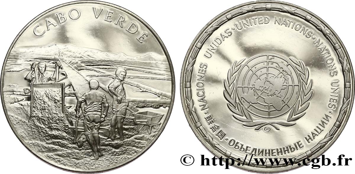 LES MÉDAILLES DES NATIONS DU MONDE Médaille, Îles du Cap Vert fST