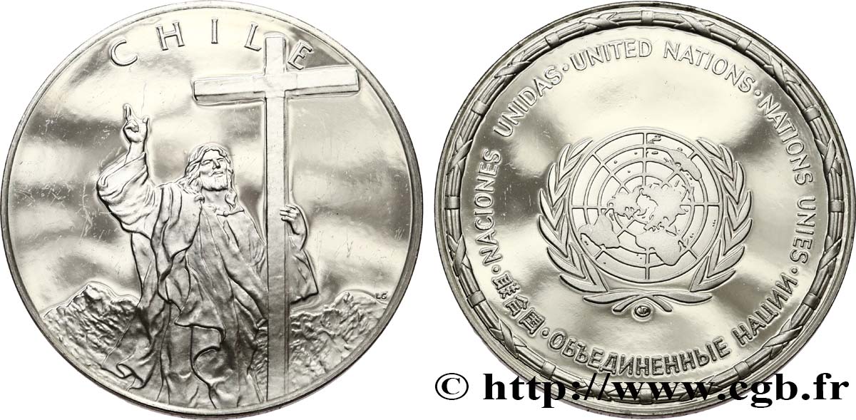 MEDALS OF WORLD S NATIONS Médaille, Chili MS