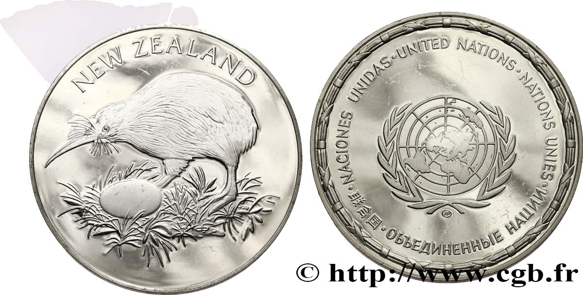 LES MÉDAILLES DES NATIONS DU MONDE Médaille, Nouvelle-Zélande SPL