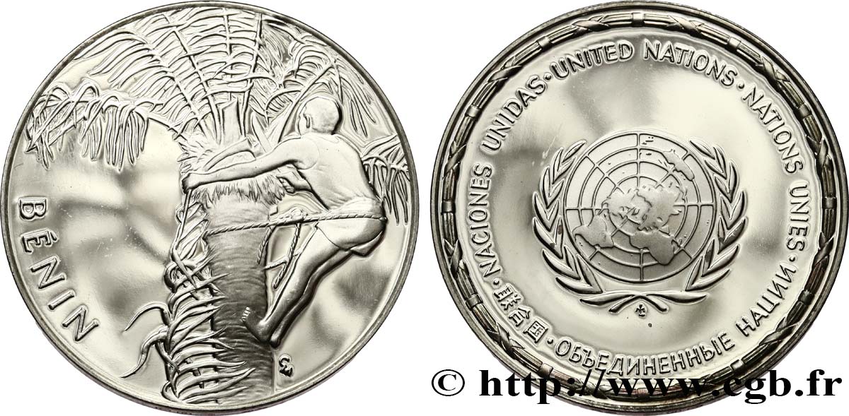 LES MÉDAILLES DES NATIONS DU MONDE Médaille, Le Bénin SPL