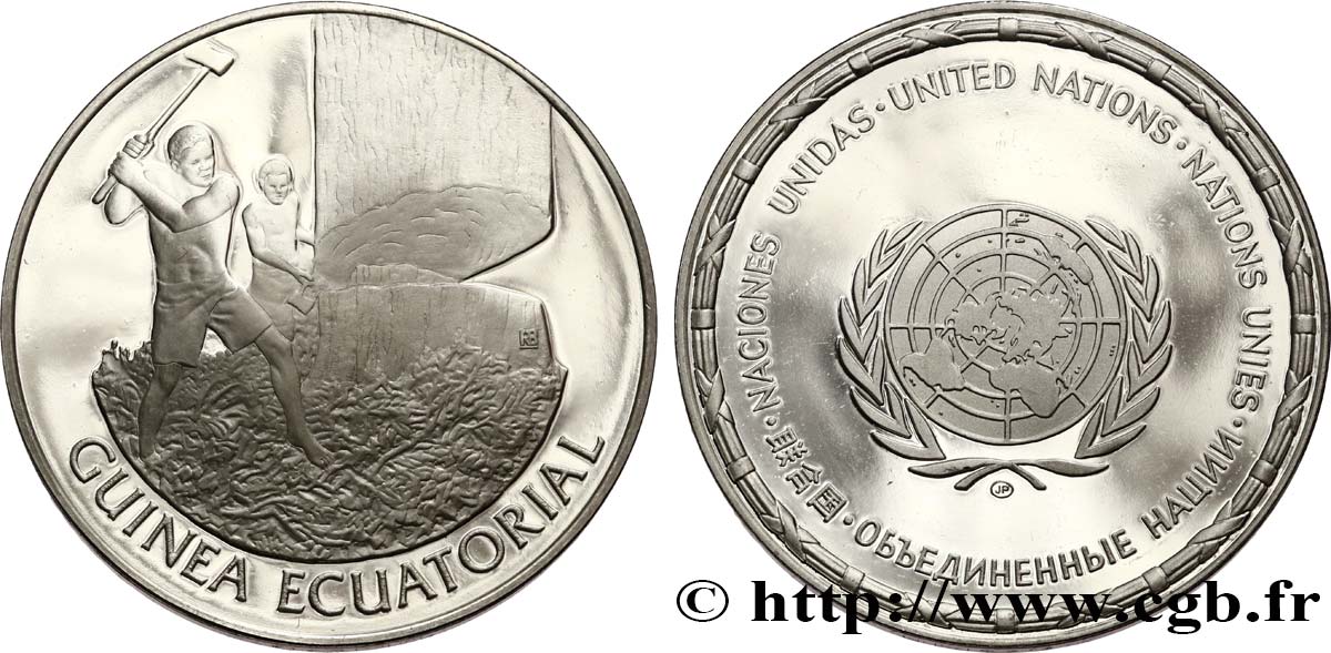 LES MÉDAILLES DES NATIONS DU MONDE Médaille, Guinée équatoriale SC