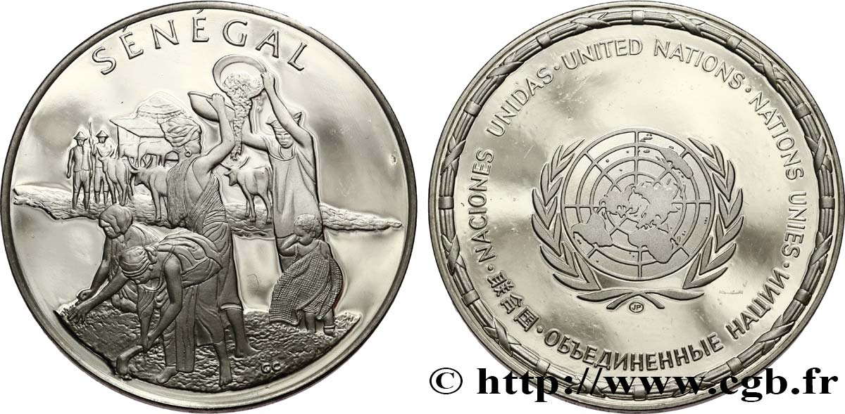 LES MÉDAILLES DES NATIONS DU MONDE Médaille, Sénégal SPL