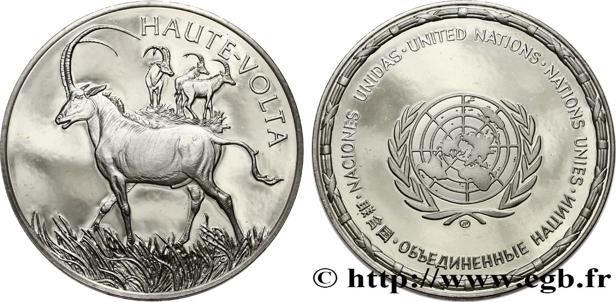 LES MÉDAILLES DES NATIONS DU MONDE Médaille, Haute-Volta MS