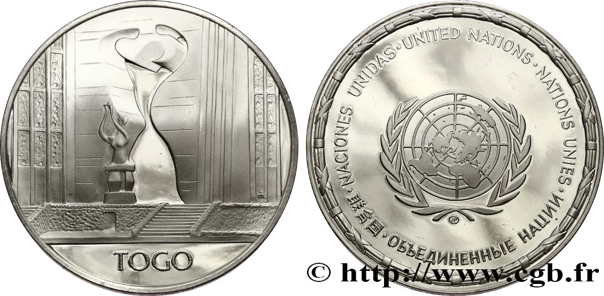 LES MÉDAILLES DES NATIONS DU MONDE Médaille, Togo SPL