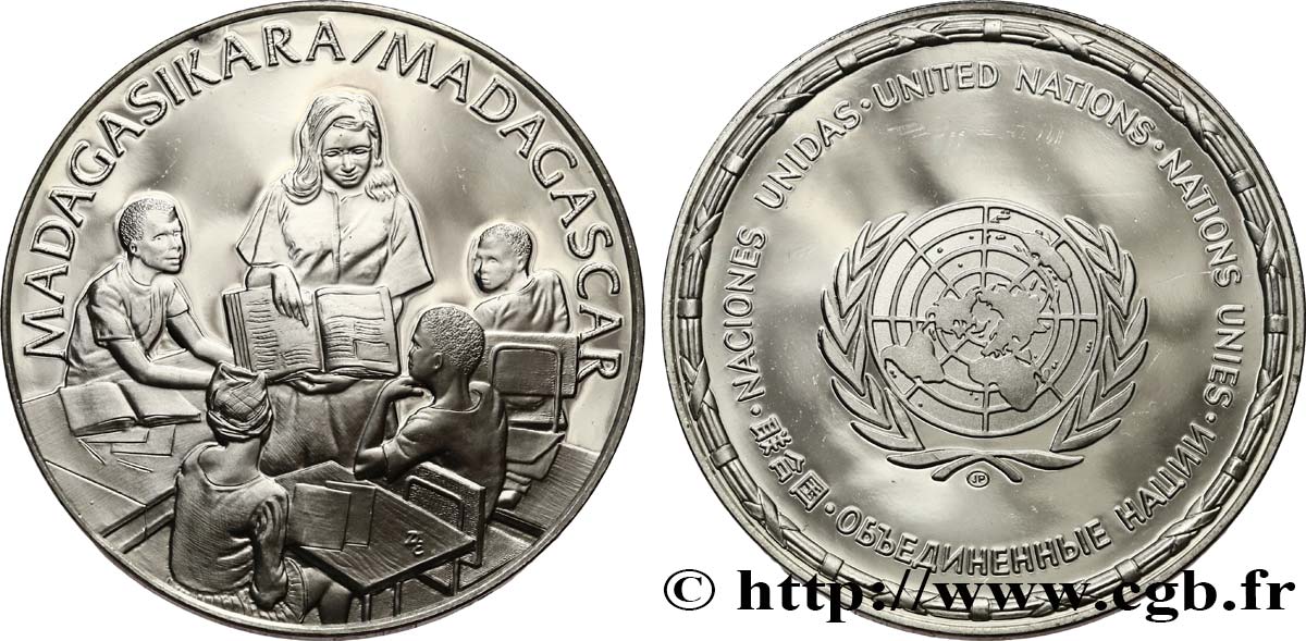 LES MÉDAILLES DES NATIONS DU MONDE Médaille, Madagascar MS