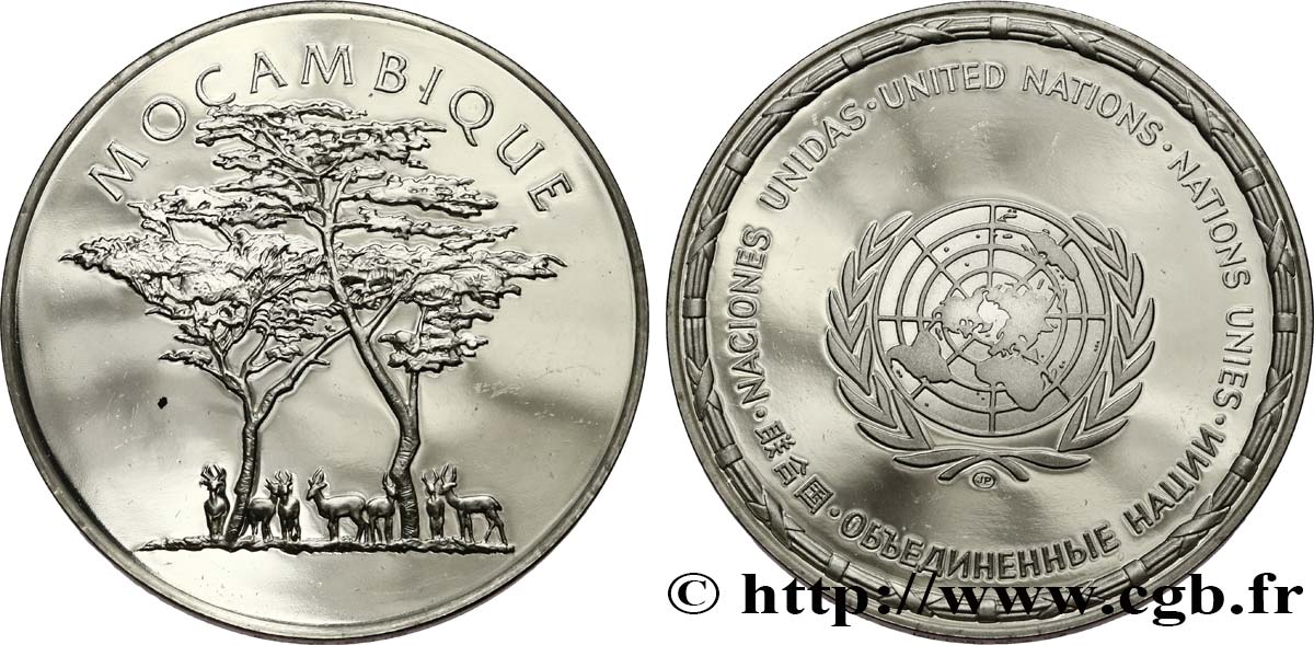 LES MÉDAILLES DES NATIONS DU MONDE Médaille, Mozambique MS