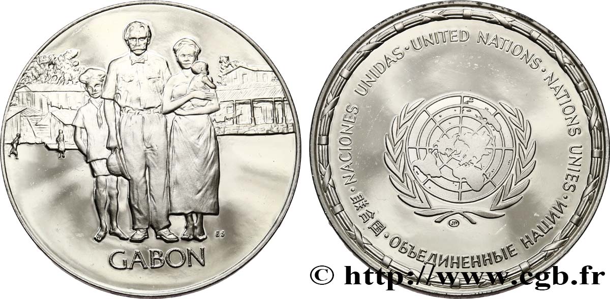 MEDALS OF WORLD&nbsp;S NATIONS Médaille, Gabon MS