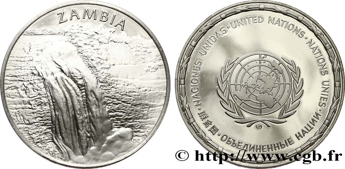 LES MÉDAILLES DES NATIONS DU MONDE Médaille, Zambie fST