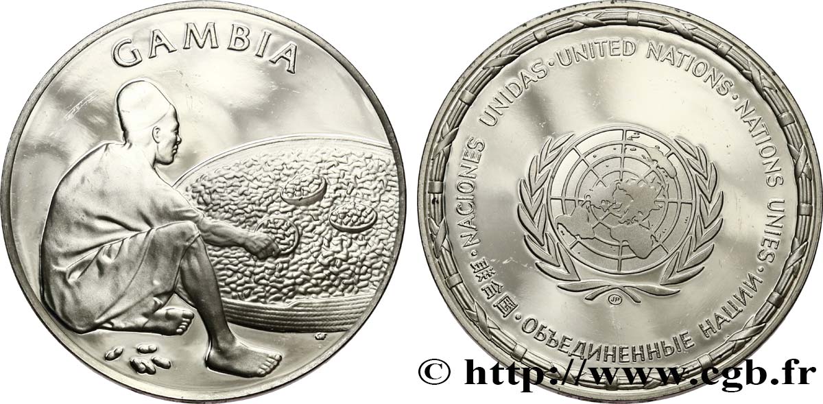LES MÉDAILLES DES NATIONS DU MONDE Médaille, Gambie SPL