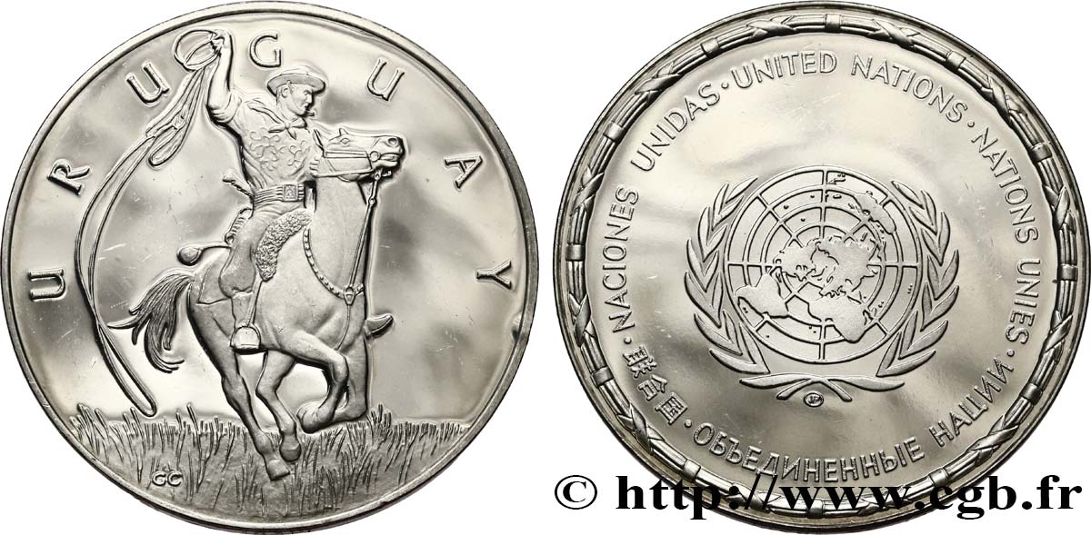 LES MÉDAILLES DES NATIONS DU MONDE Médaille, Uruguay MS