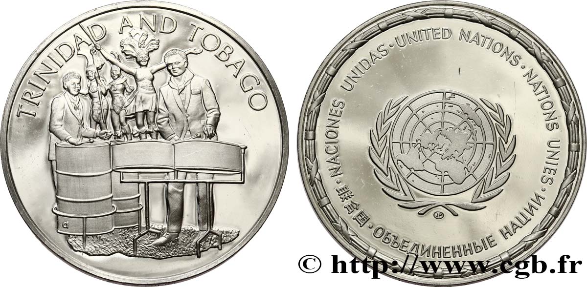 LES MÉDAILLES DES NATIONS DU MONDE Médaille, Trinidad et Tobago MS