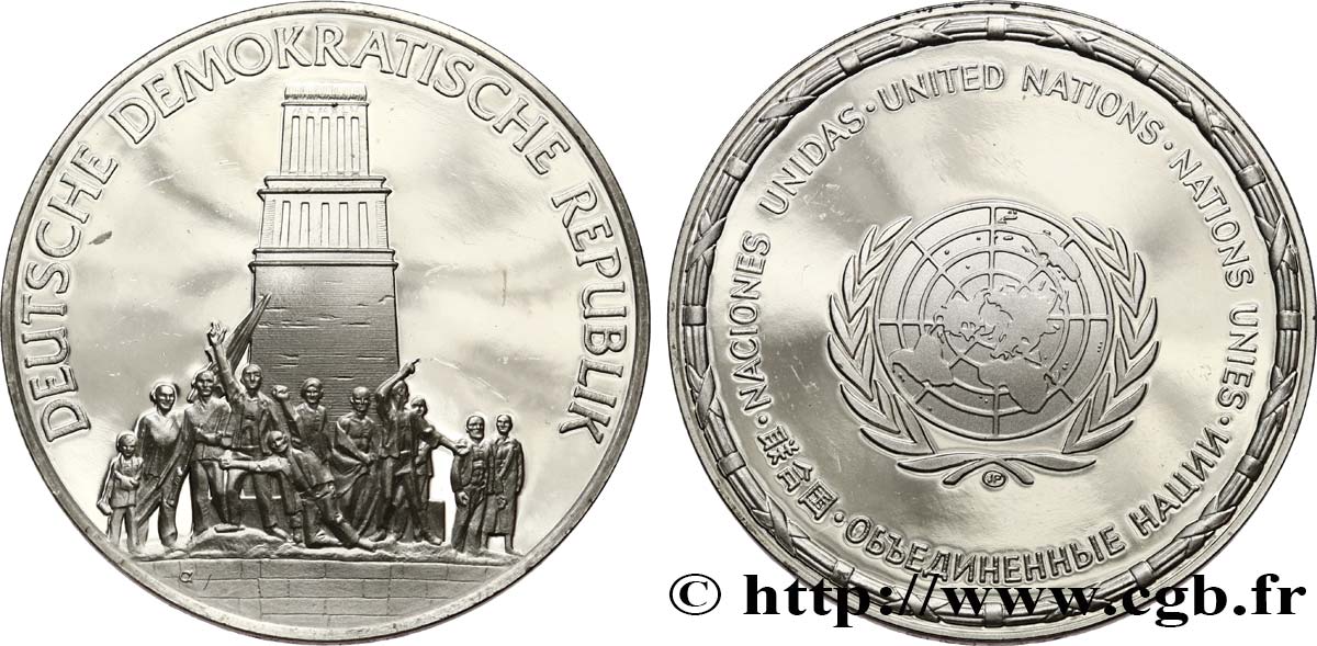 LES MÉDAILLES DES NATIONS DU MONDE Médaille, République Démocratique Allemande SC