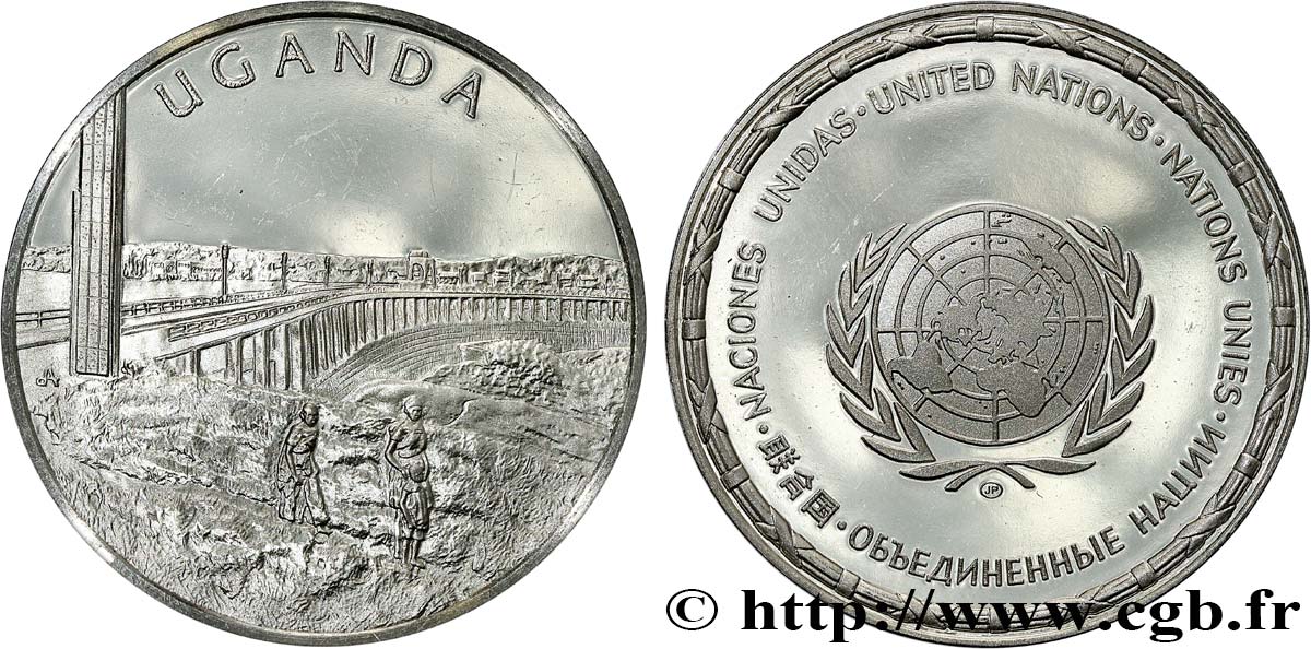 LES MÉDAILLES DES NATIONS DU MONDE Médaille, Ouganda MS