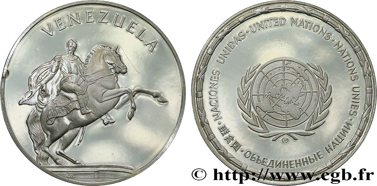LES MÉDAILLES DES NATIONS DU MONDE Médaille, Venezuela SPL