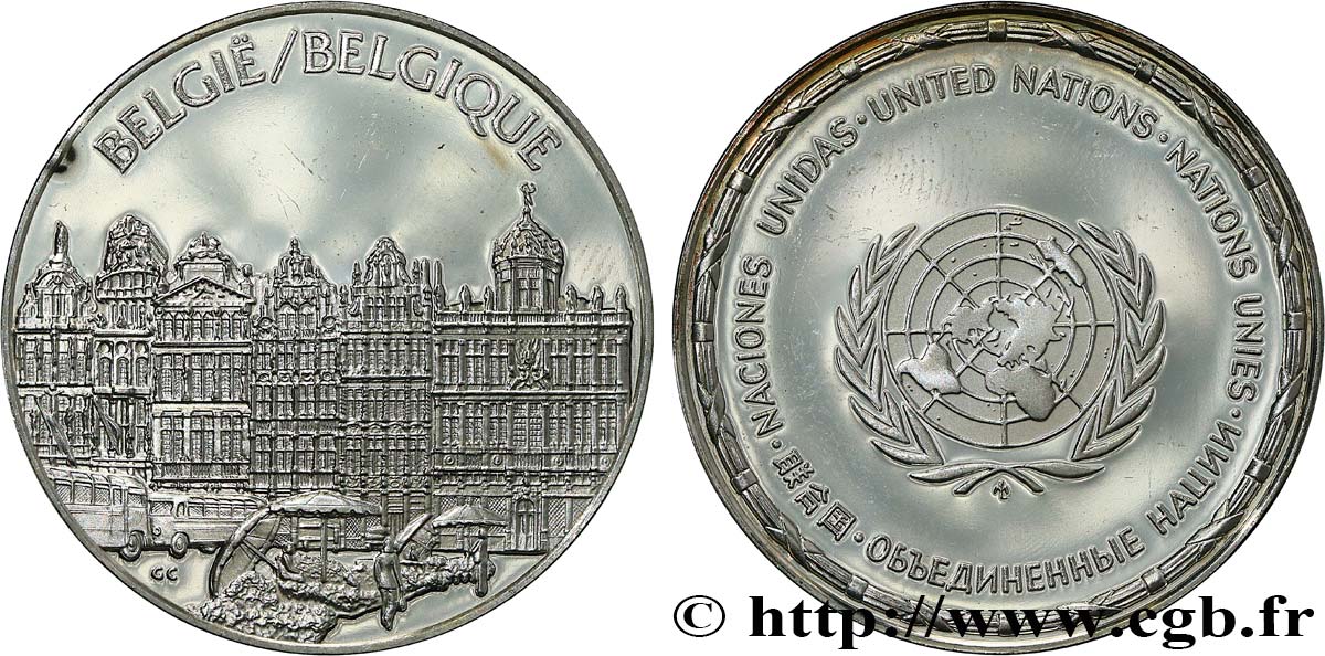 LES MÉDAILLES DES NATIONS DU MONDE Médaille, Belgique SPL