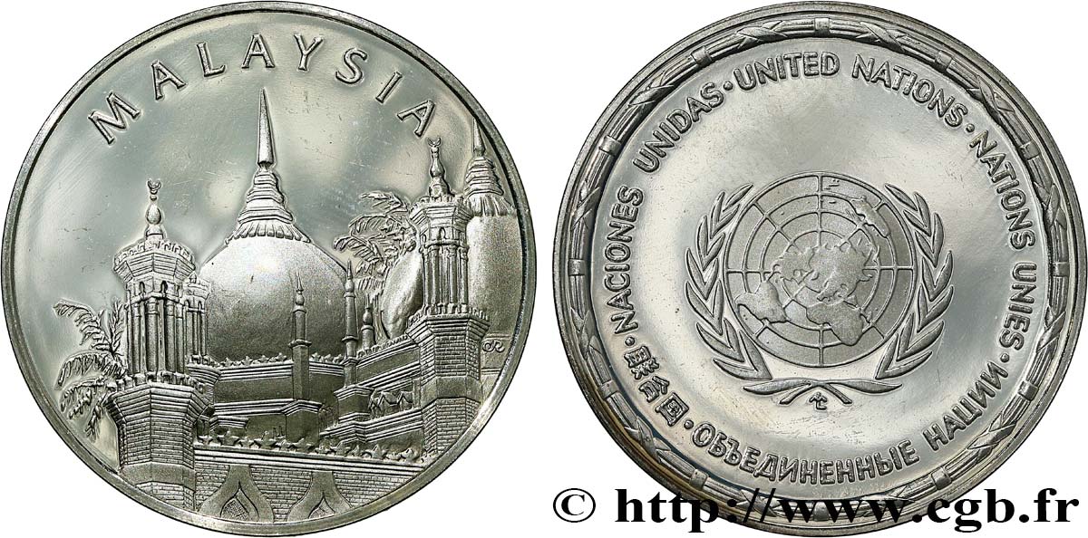 LES MÉDAILLES DES NATIONS DU MONDE Médaille, Malaisie MS
