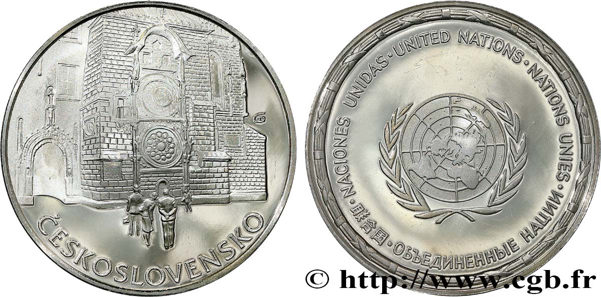 LES MÉDAILLES DES NATIONS DU MONDE Médaille, Tchécoslovaquie MS